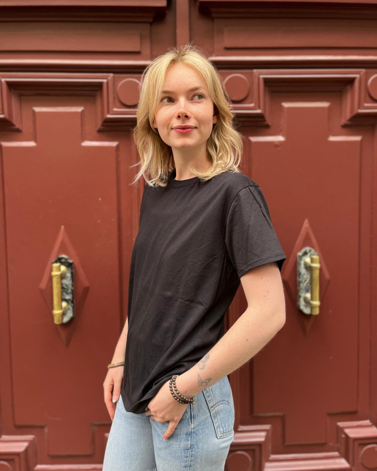 T-shirt noir Fruit of the Loom