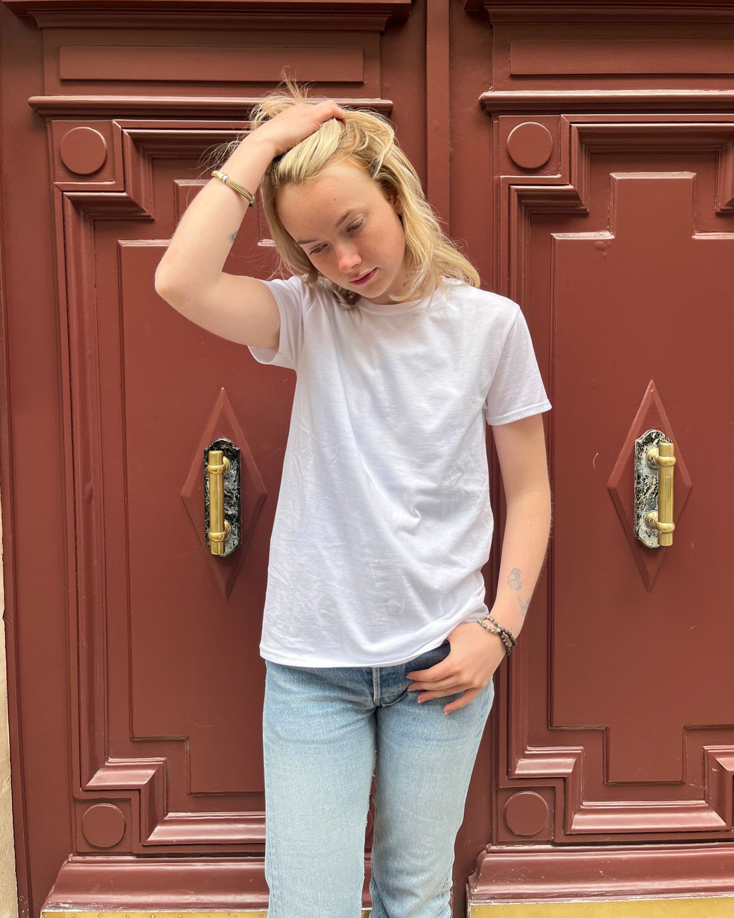 T-shirt blanc Fruit of the Loom