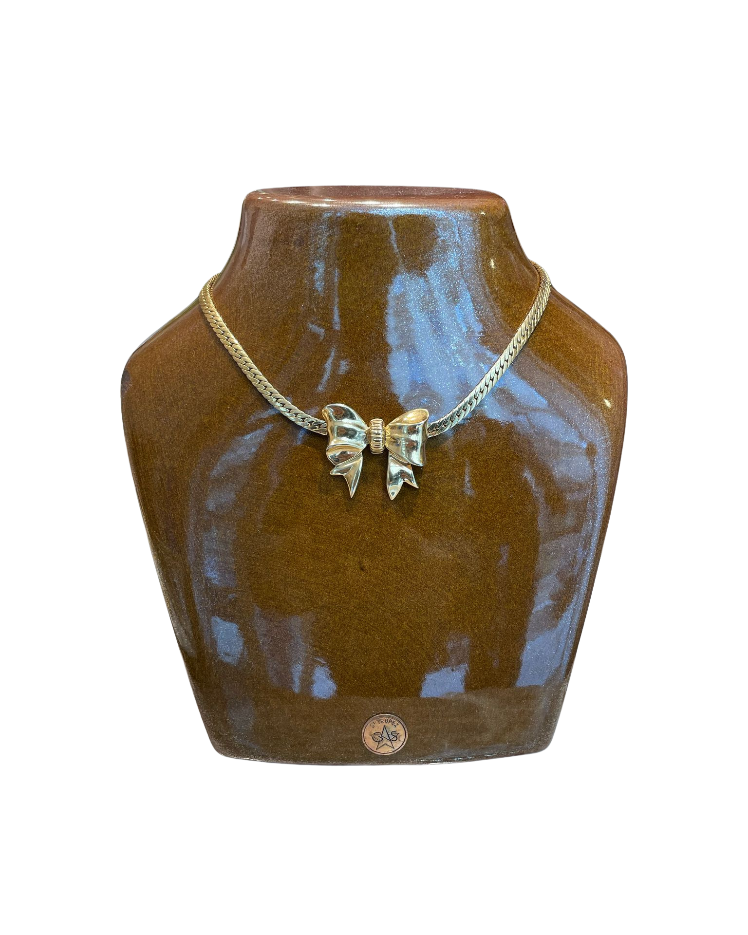 Collier noeud doré Nina Ricci