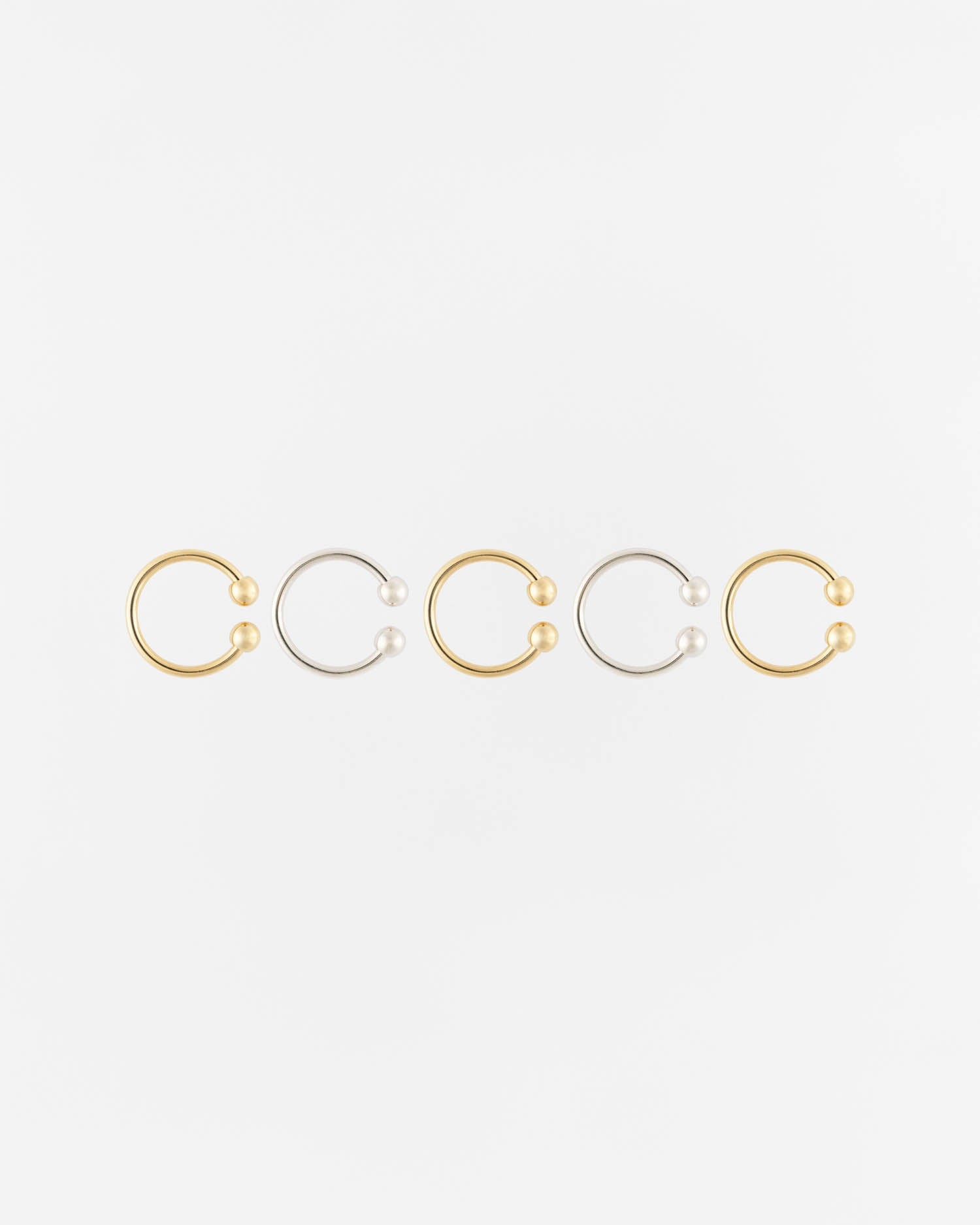 Earcuff Lot de 5 Isis doré et argenté