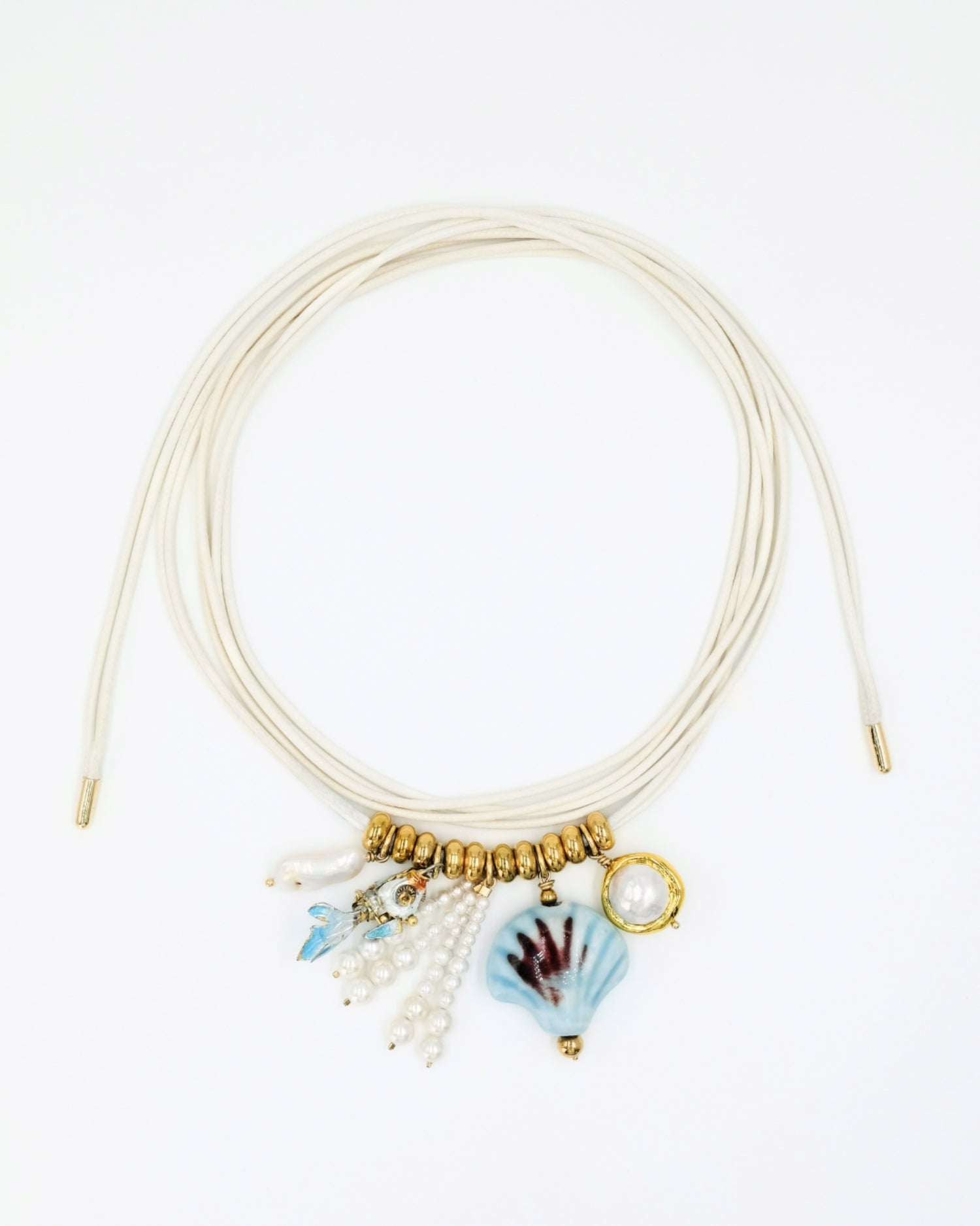 Collier Mermaid Pampilles Ivoire