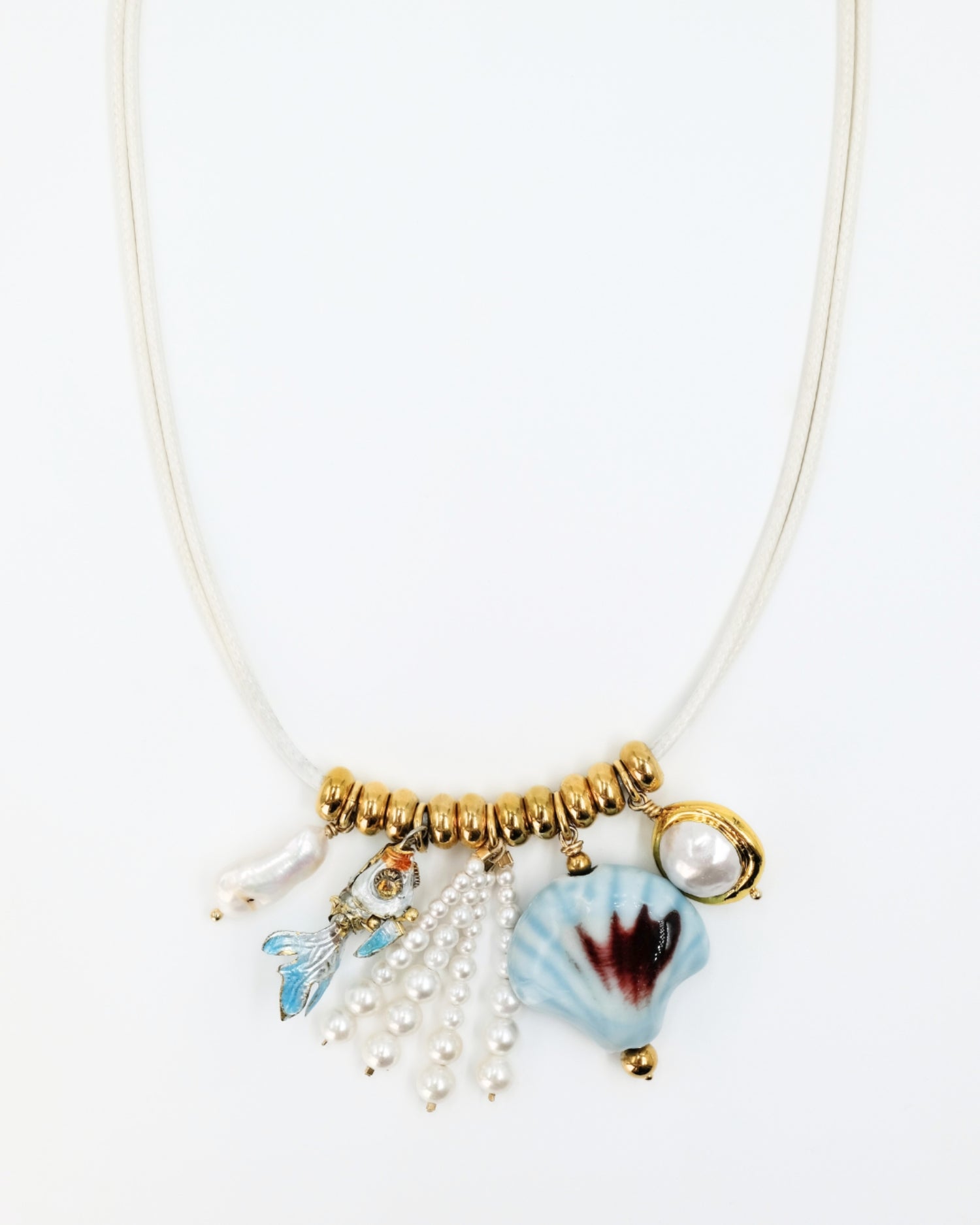 Collier Mermaid Pampilles Ivoire