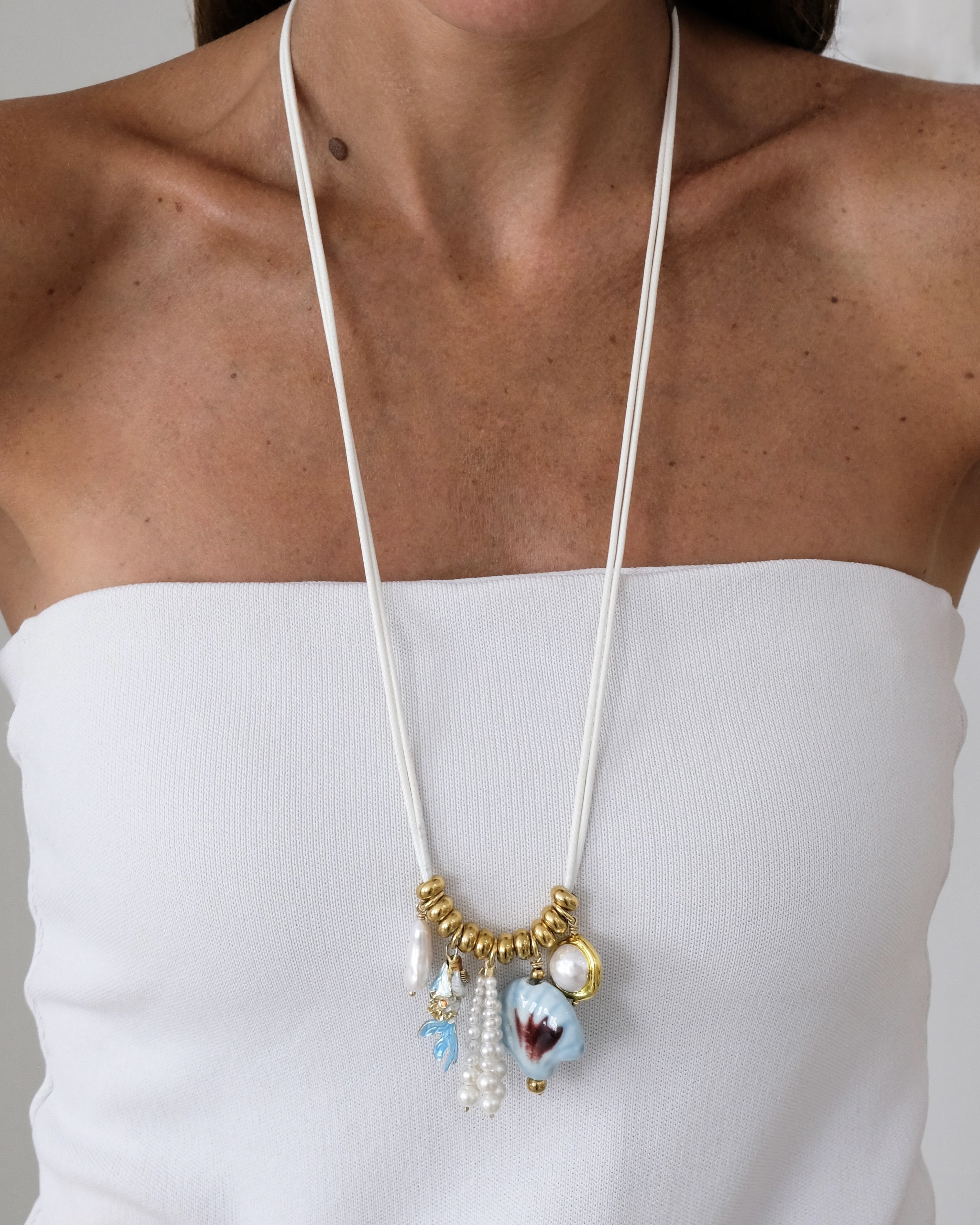 Collier Mermaid Pampilles Ivoire