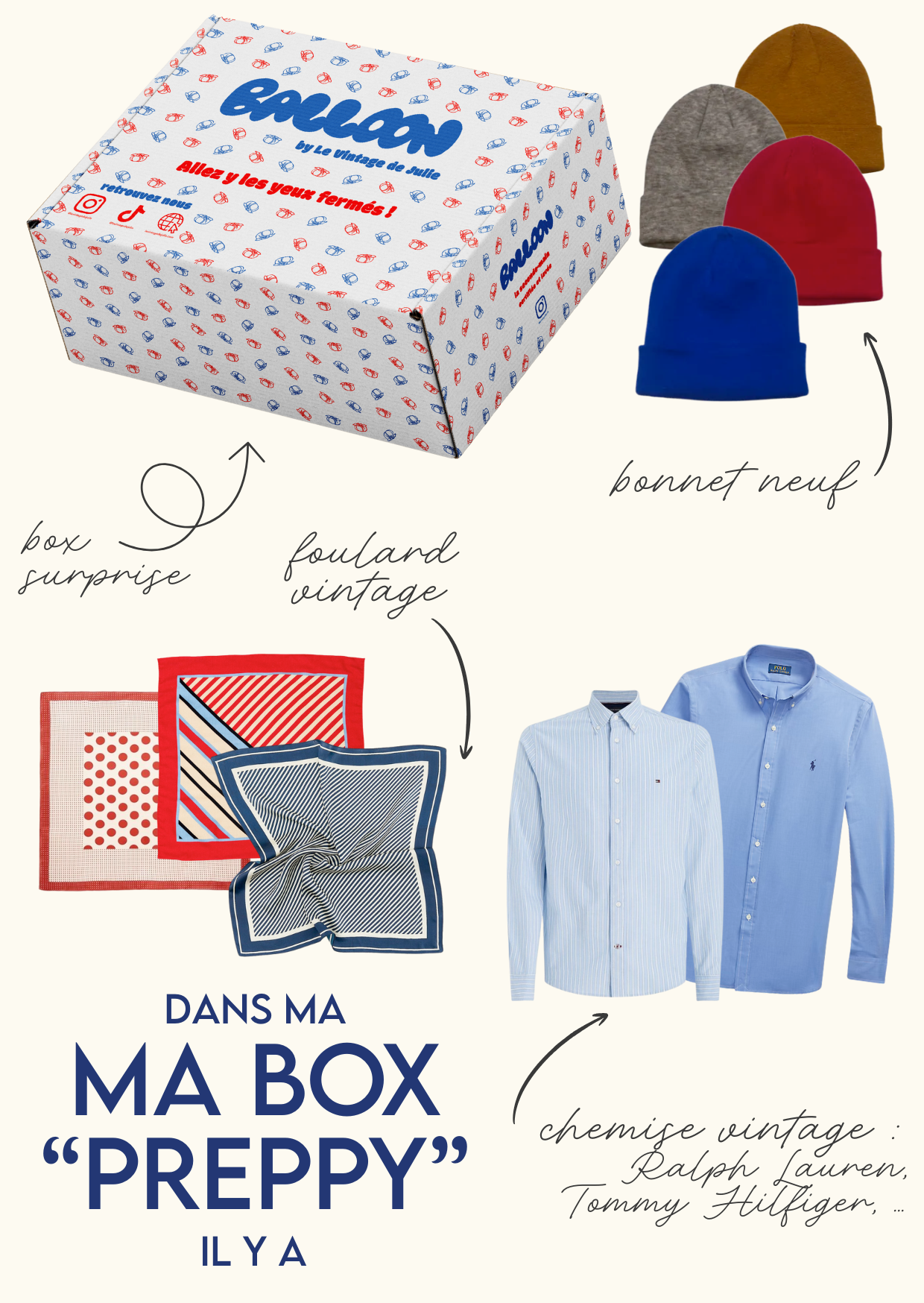 Box surprise "preppy"