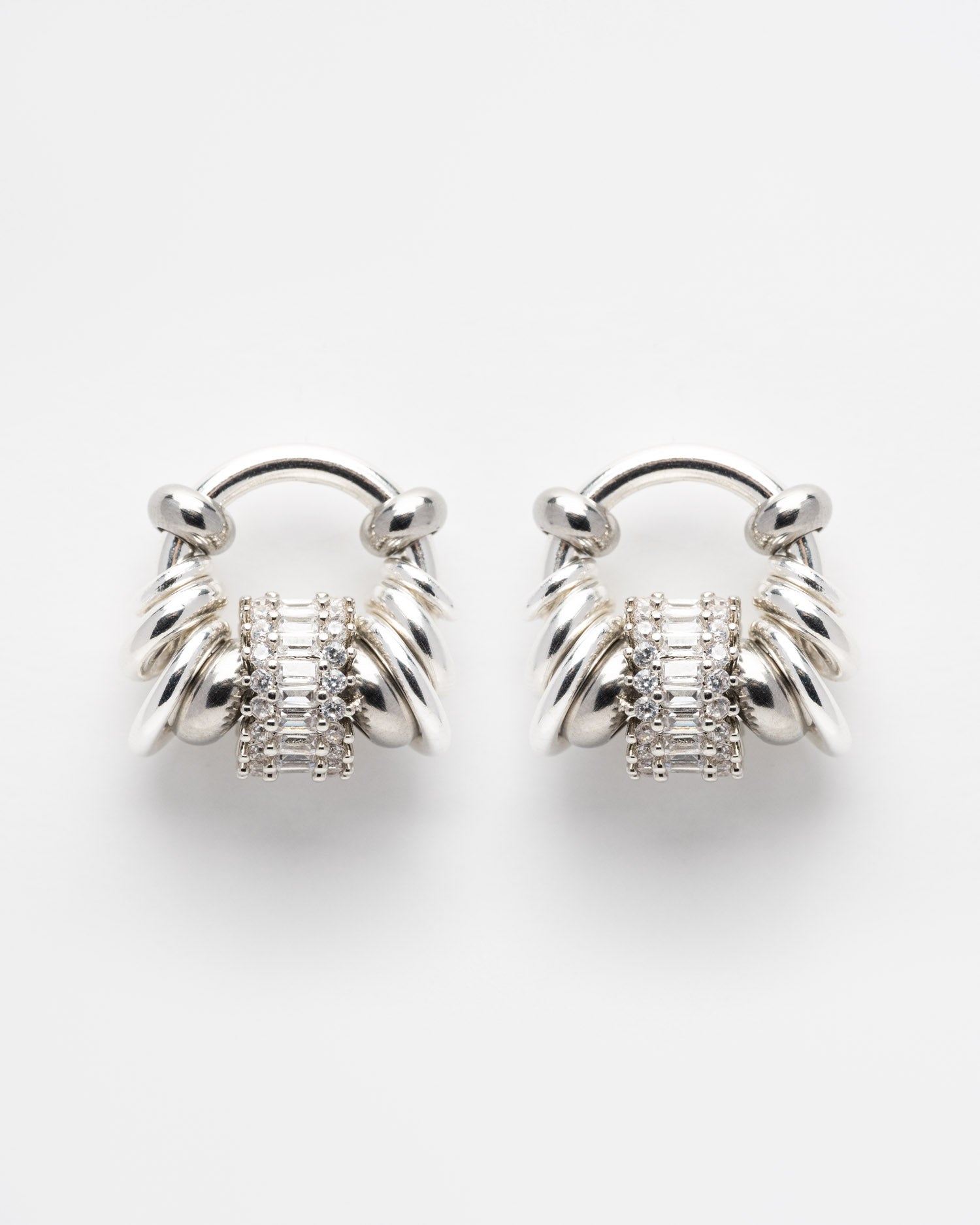 Boucles d'oreilles Chrome