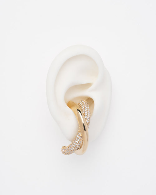 Boucle d'oreille X Or & Shiny