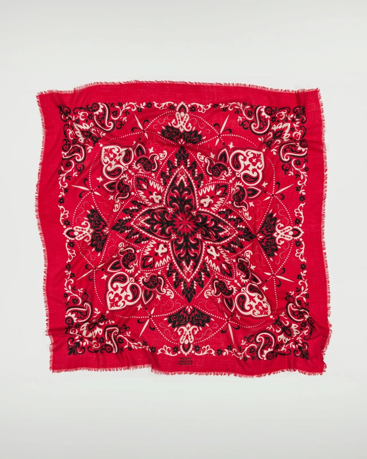 Foulard Rouge Maison Lecomte Flament