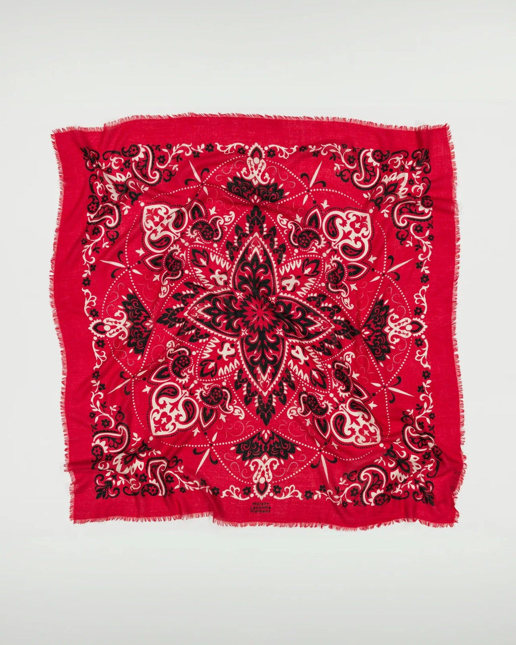 Foulard Rouge Maison Lecomte Flament