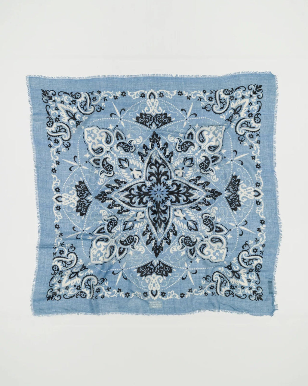 Foulard Bleu Maison Lecomte Flament