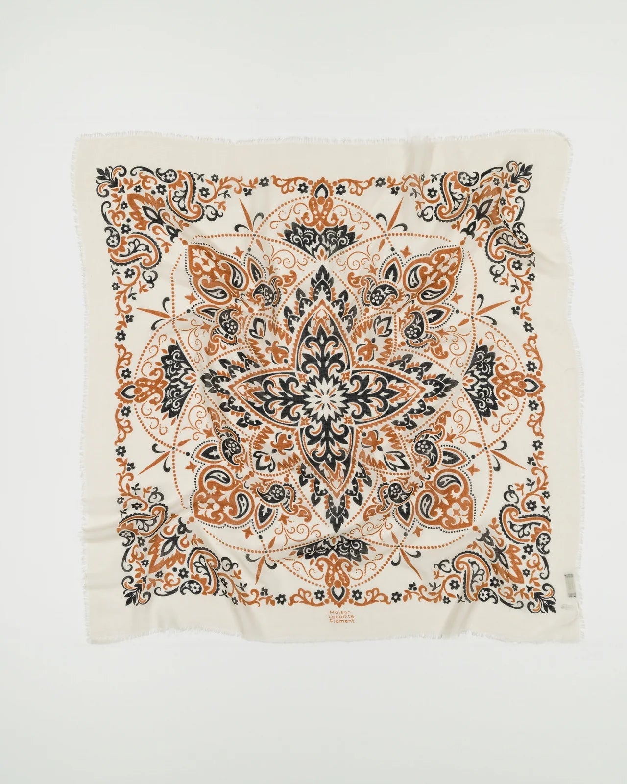 Foulard Beige Maison Lecomte Flament
