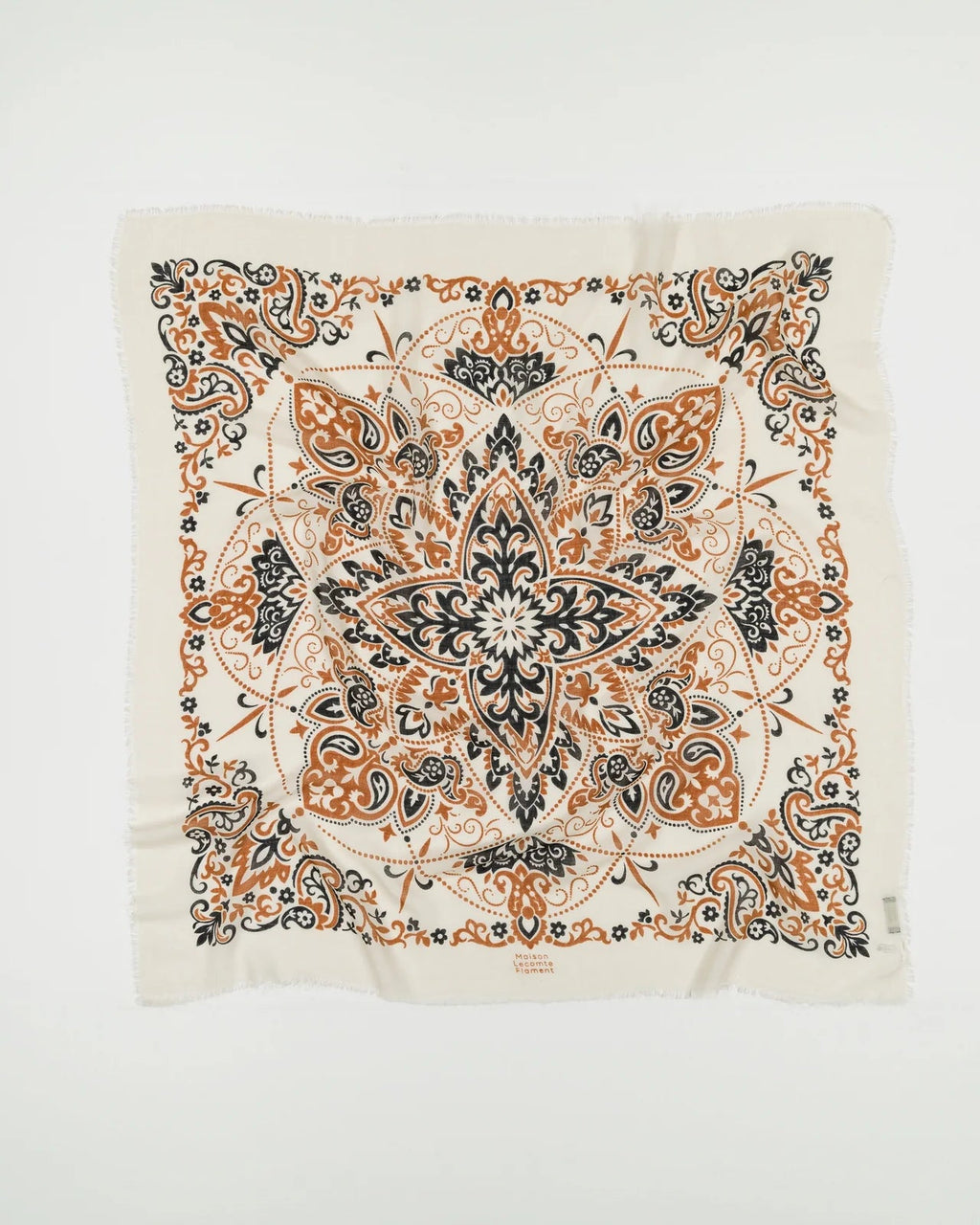 Foulard Beige Maison Lecomte Flament