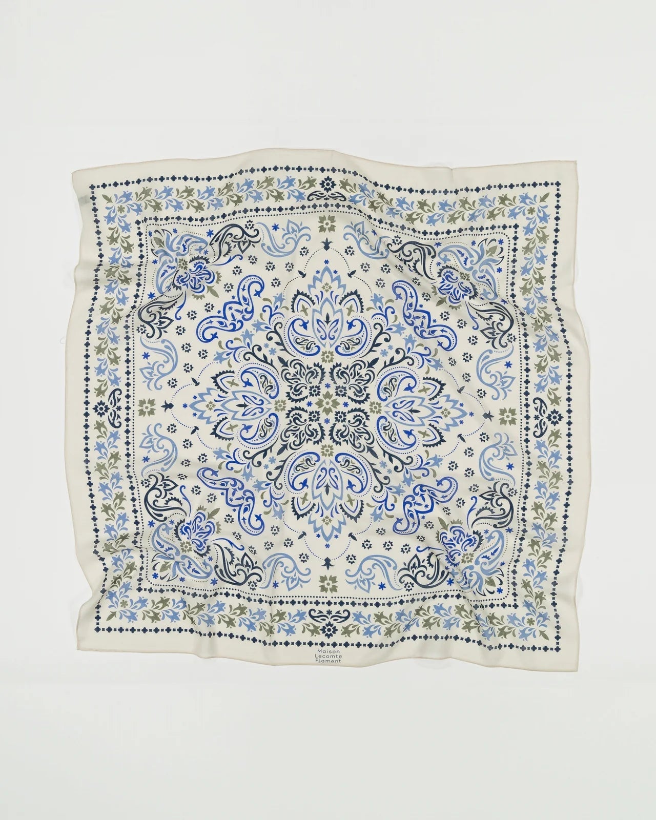 Foulard Ecru Maison Lecomte Flament