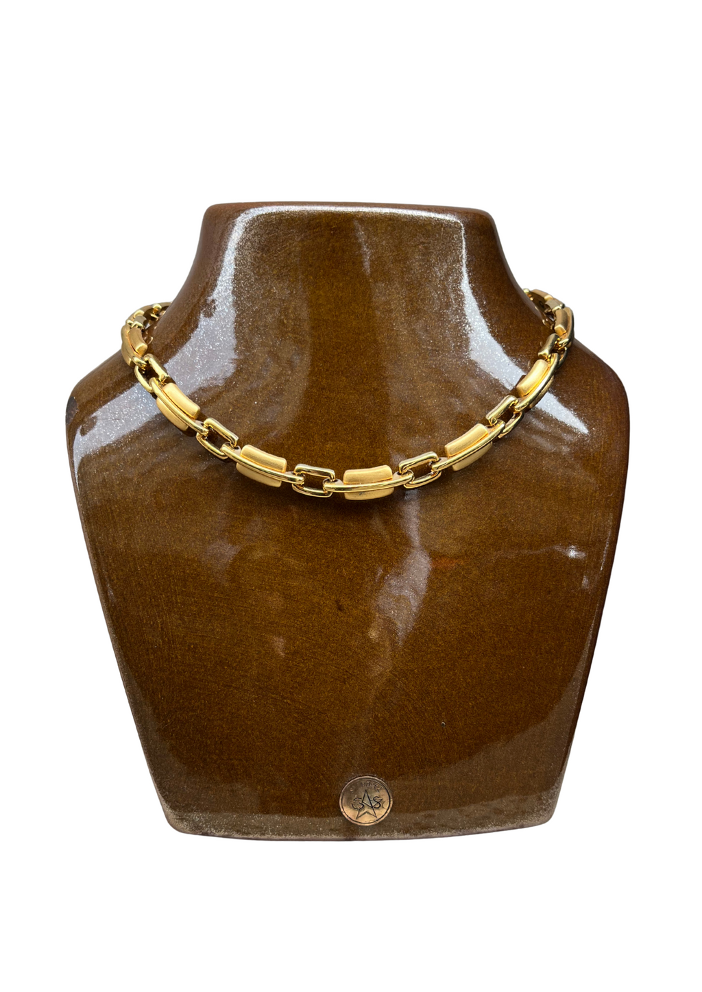 Collier à maillons dorés Monet