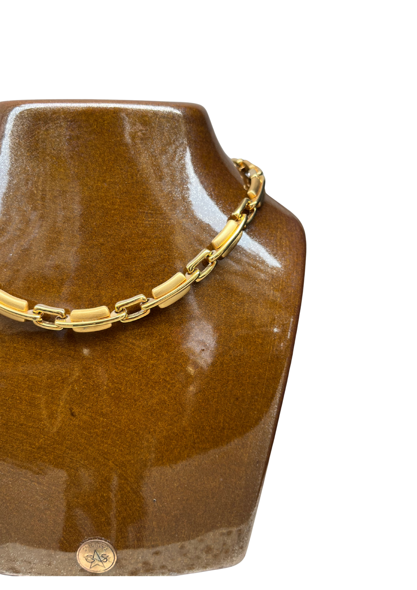 Collier à maillons dorés Monet