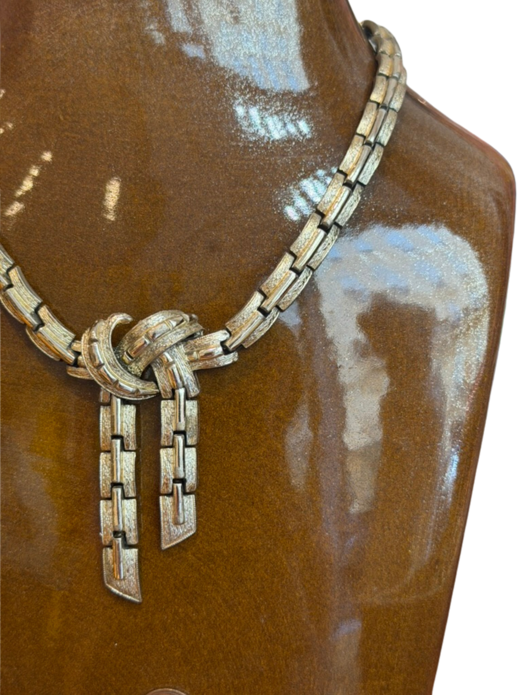 Collier vintage en argent années 60