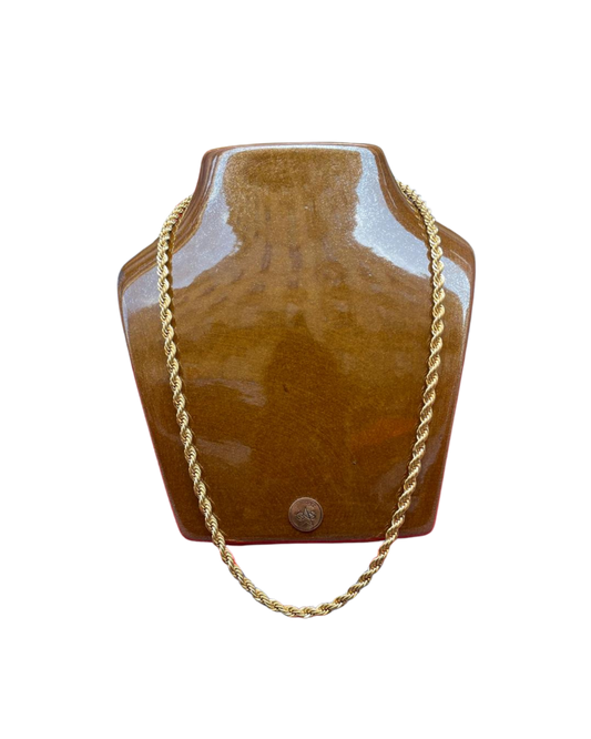 Collier torsadé doré Monet