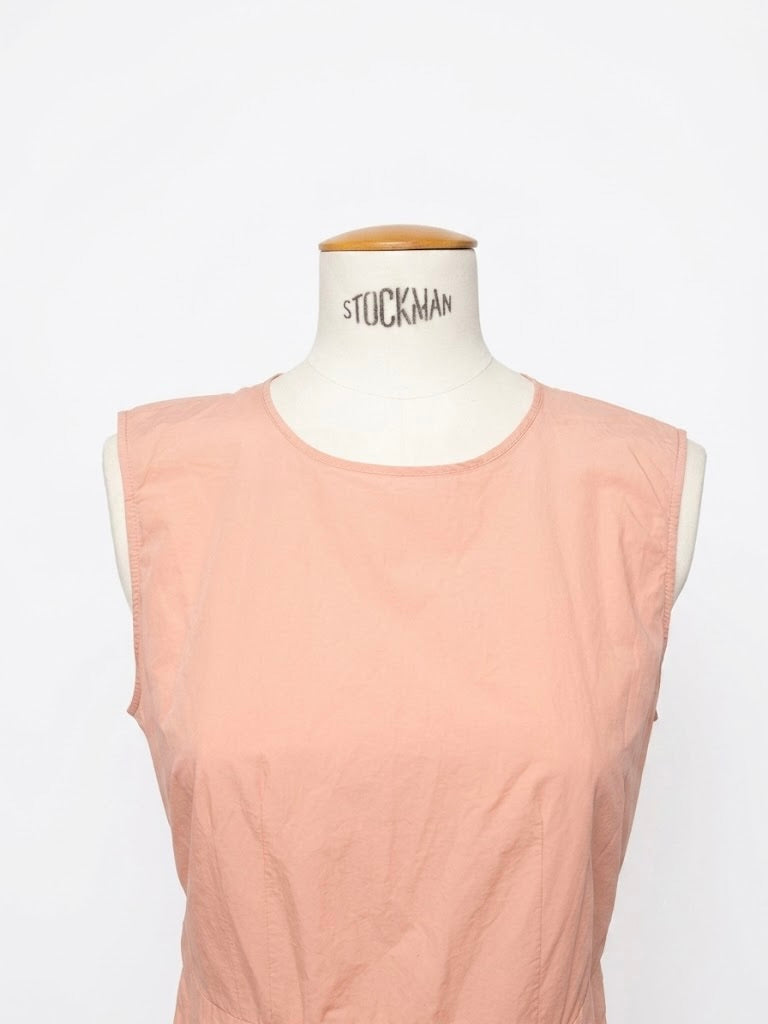 Top Marni à basque en coton rose poudré