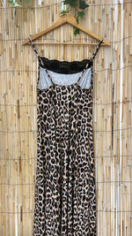 Robe léopard longue