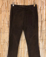 Pantalon en daim marron