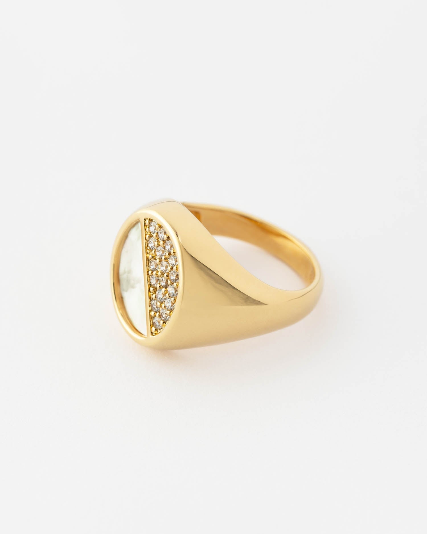 Bague Halo Nacre