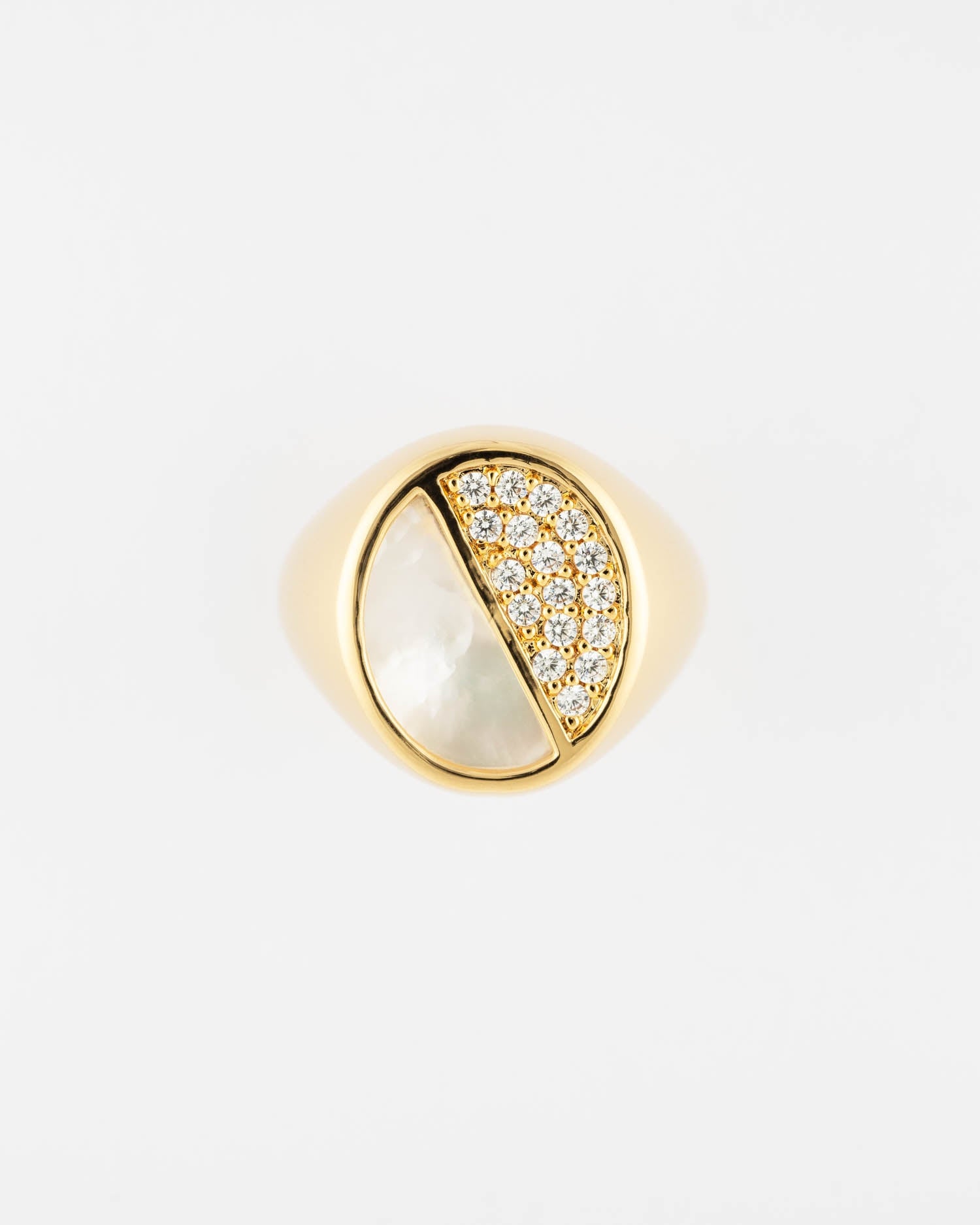 Bague Halo Nacre