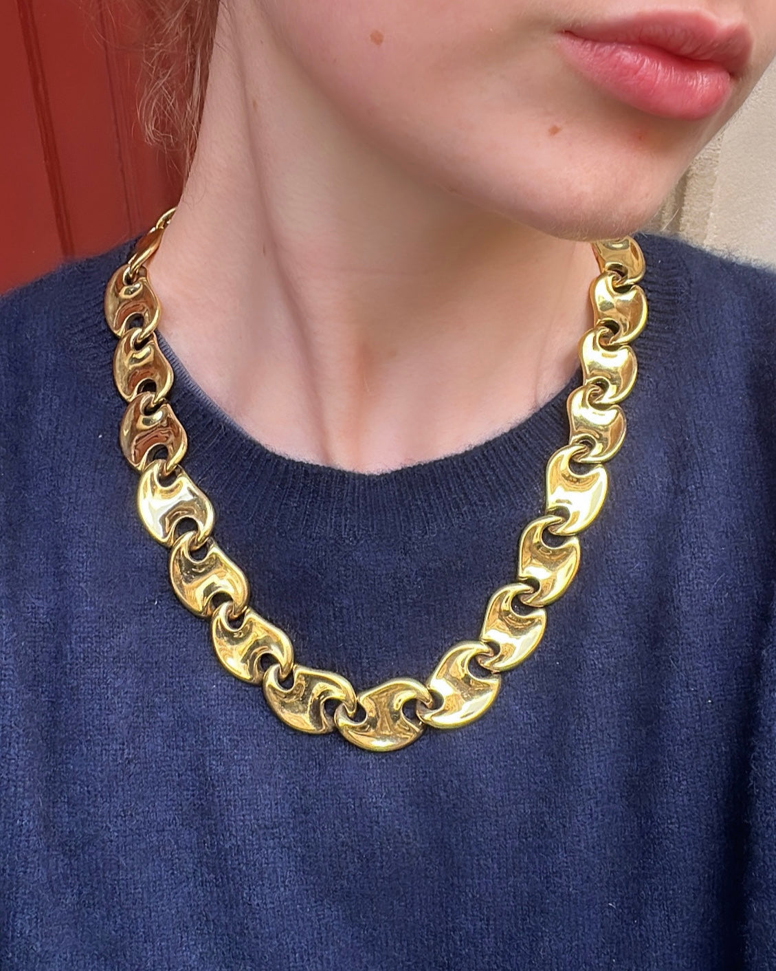 Collier doré Monet
