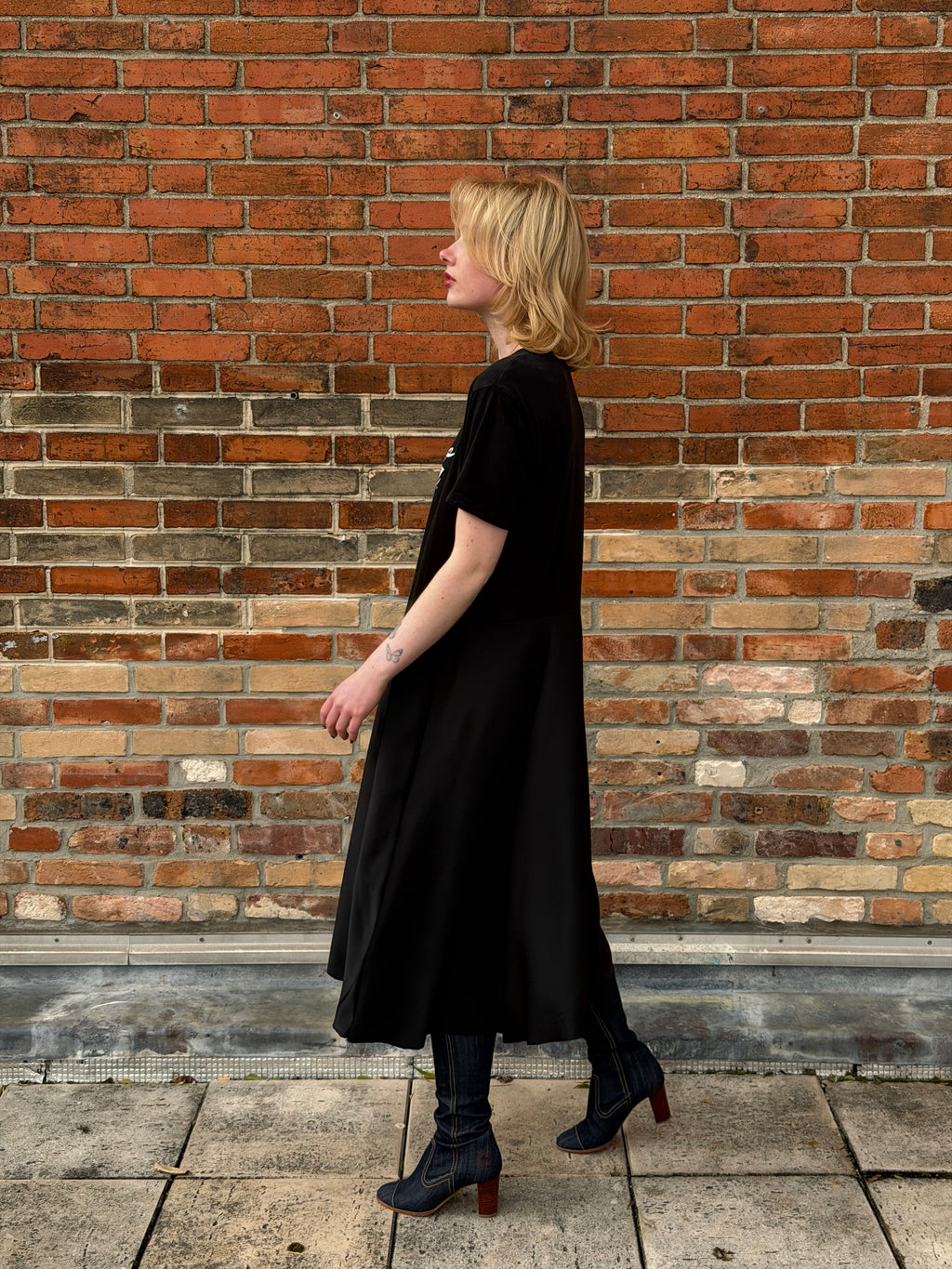 Robe upcyclée Coca-Cola noire