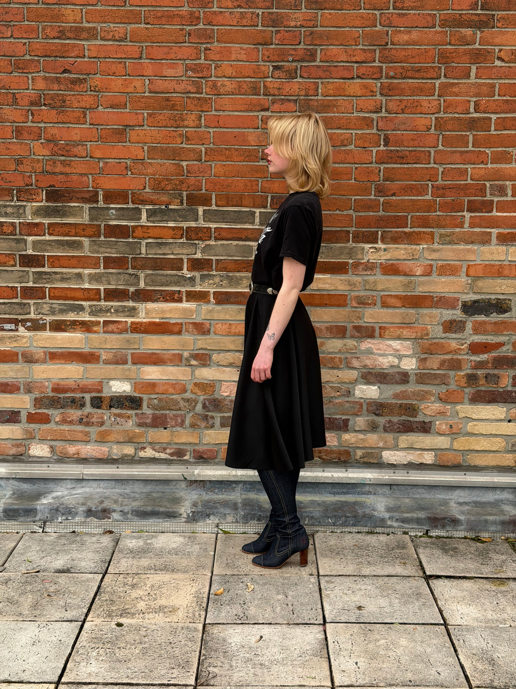 Robe upcyclée Coca-Cola noire