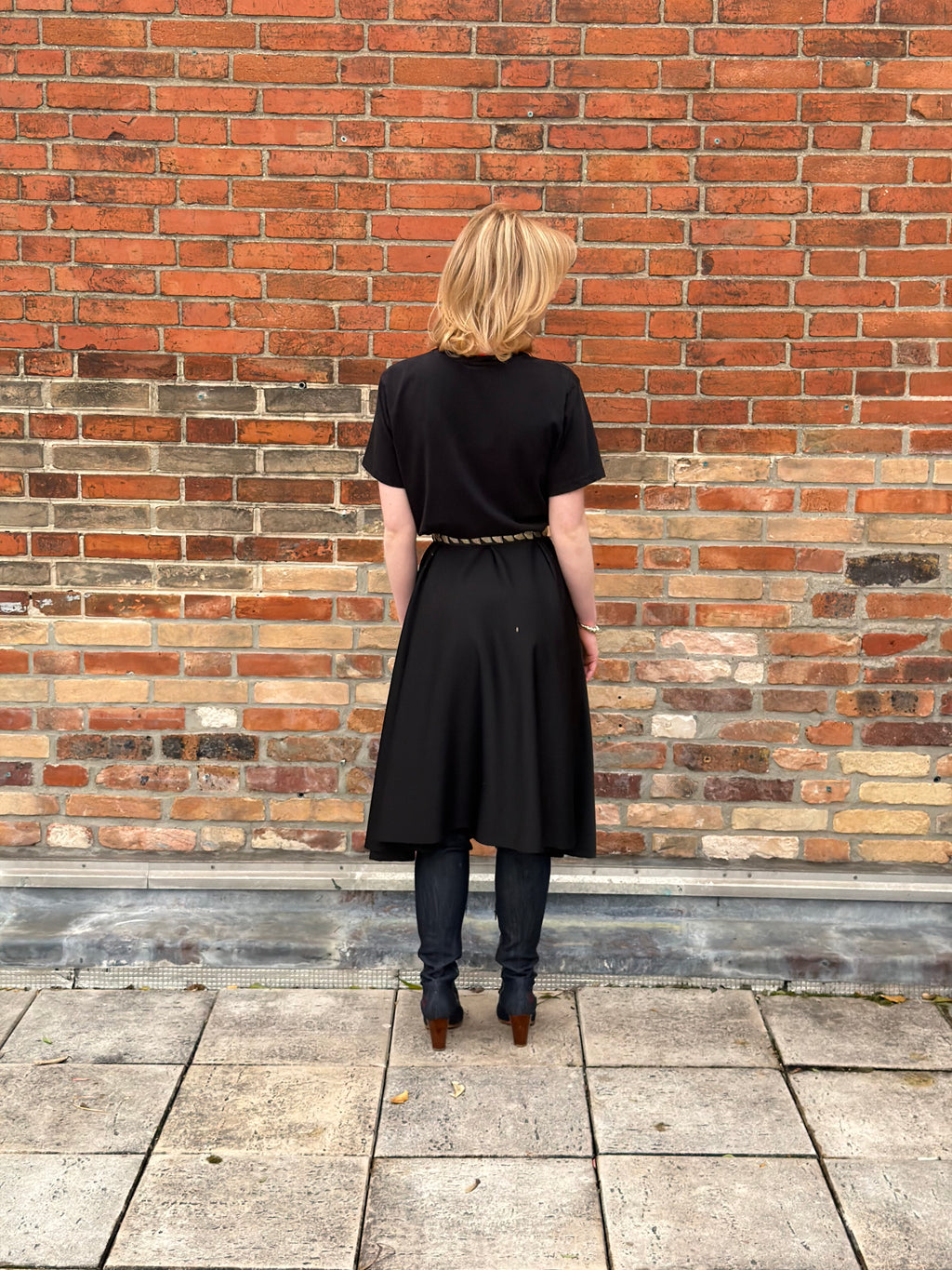 Robe upcyclée Coca-Cola noire