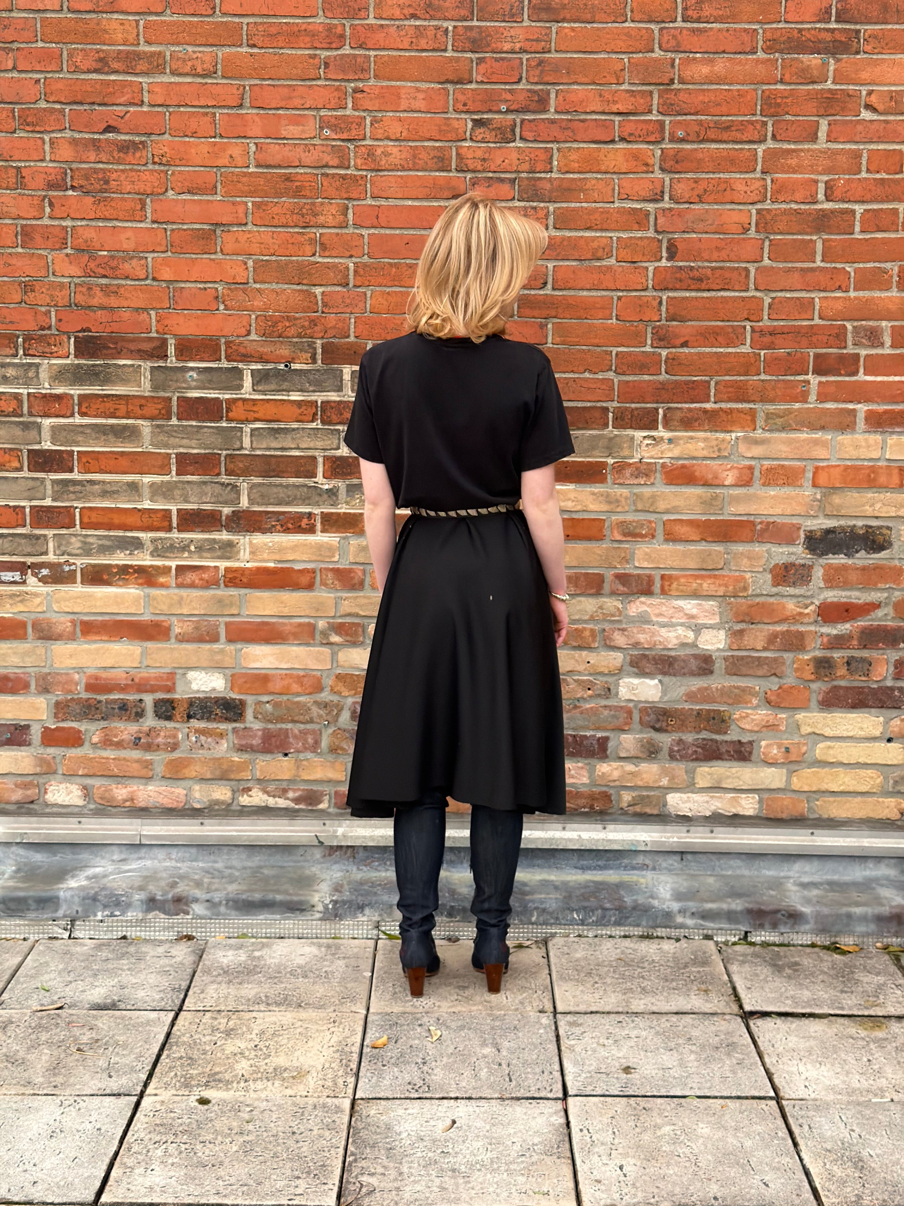 Robe upcyclée Coca-Cola noire