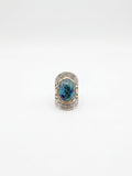 Bague azurite du Pérou