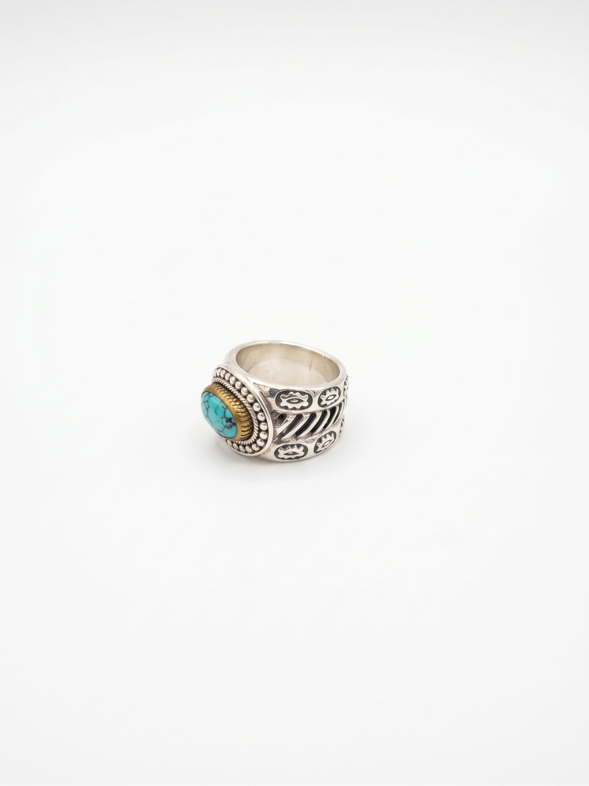 Bague turquoise du Tibet