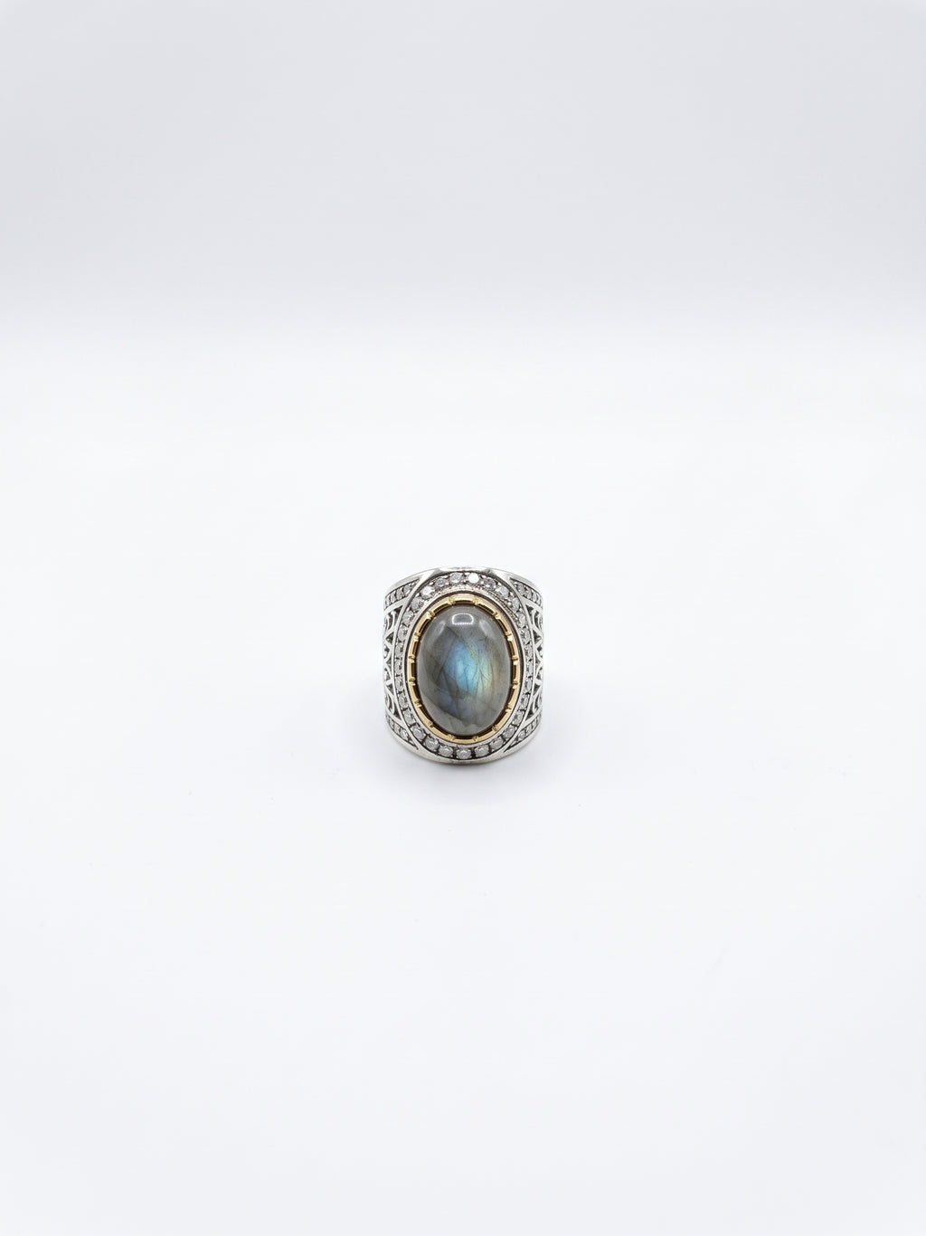 Bague labradorite du Canada