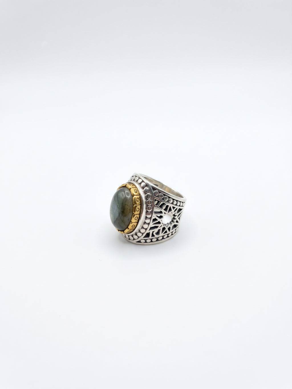 Bague labradorite du Canada