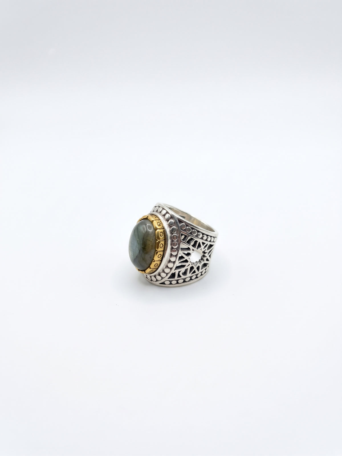 Bague labradorite du Canada