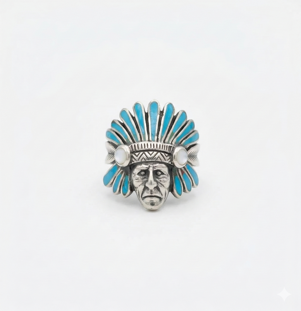 Bague esprit western à coiffe