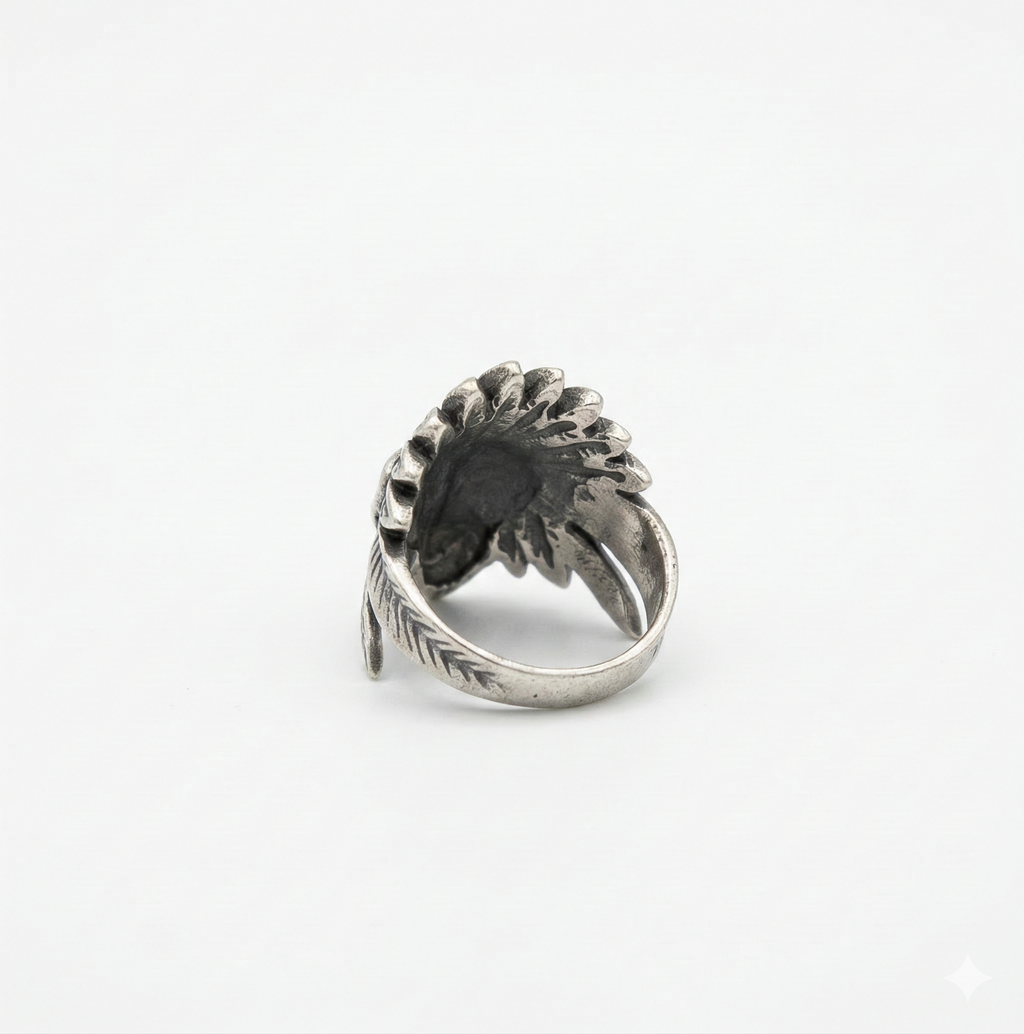 Bague esprit western à coiffe