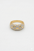 Bague motif losanges