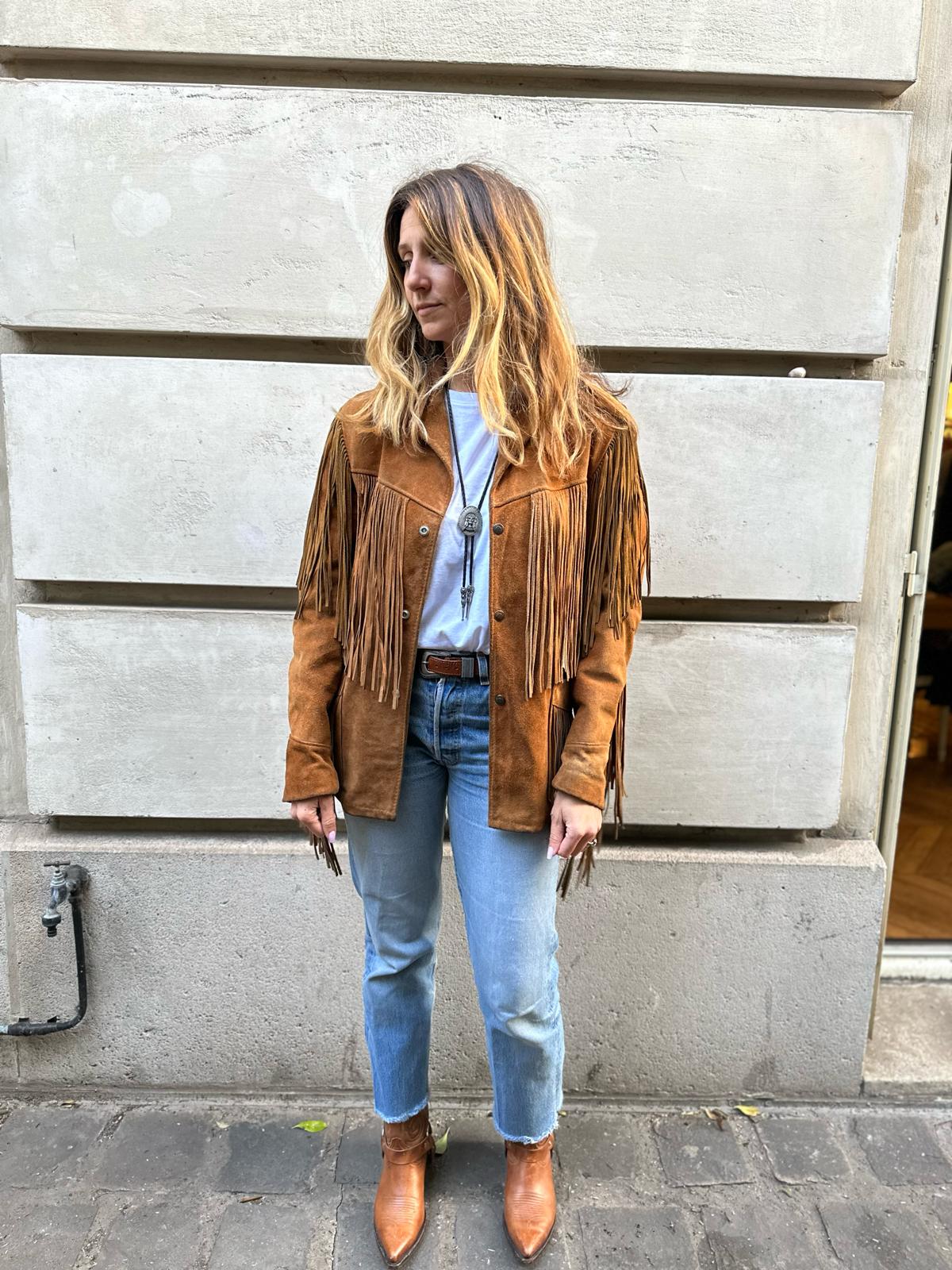 Veste à franges Schott