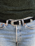 Ceinture en cuir noir