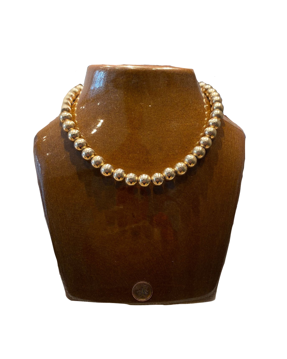 Collier en perles dorés Napier