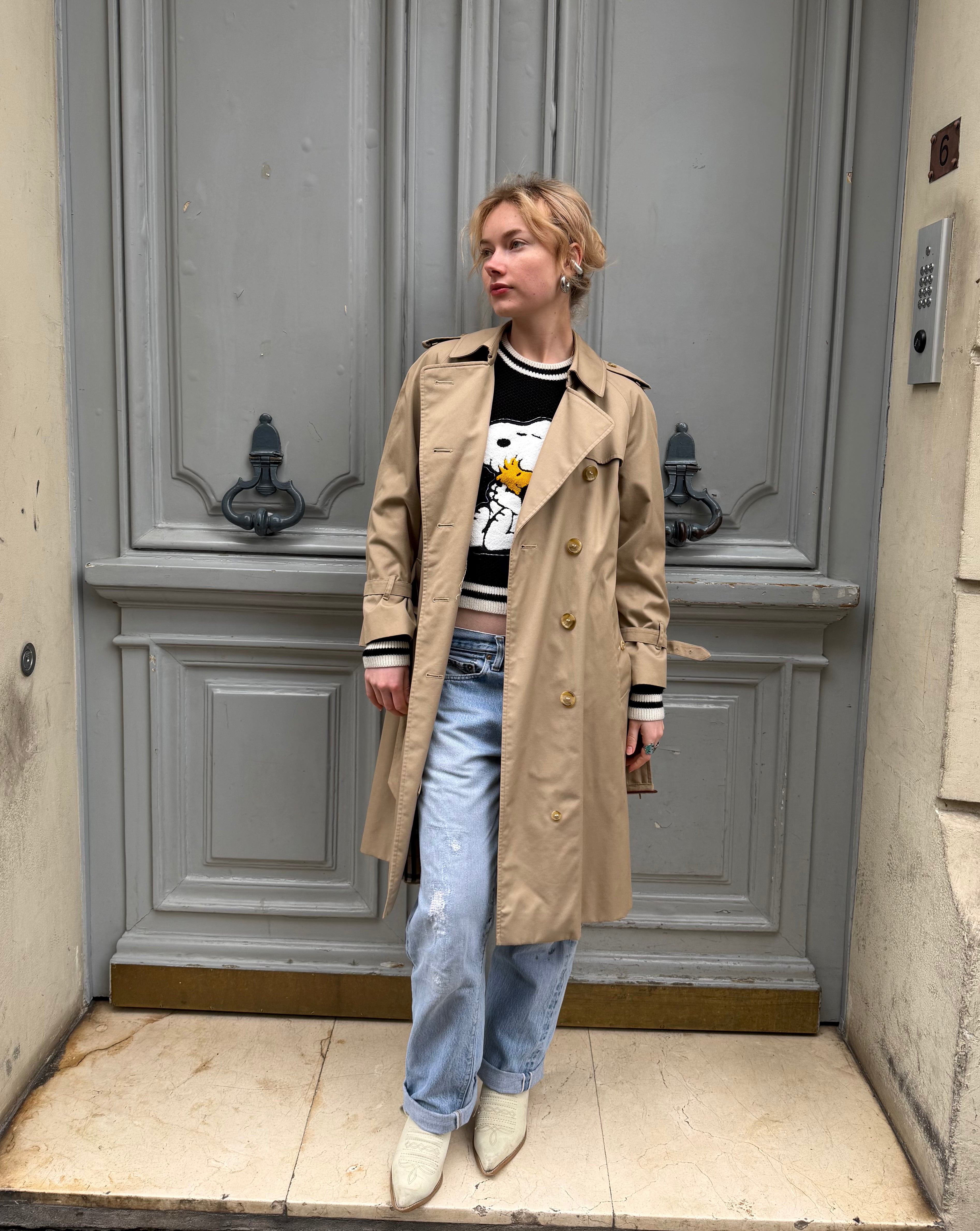 Trench Burberry beige foncé