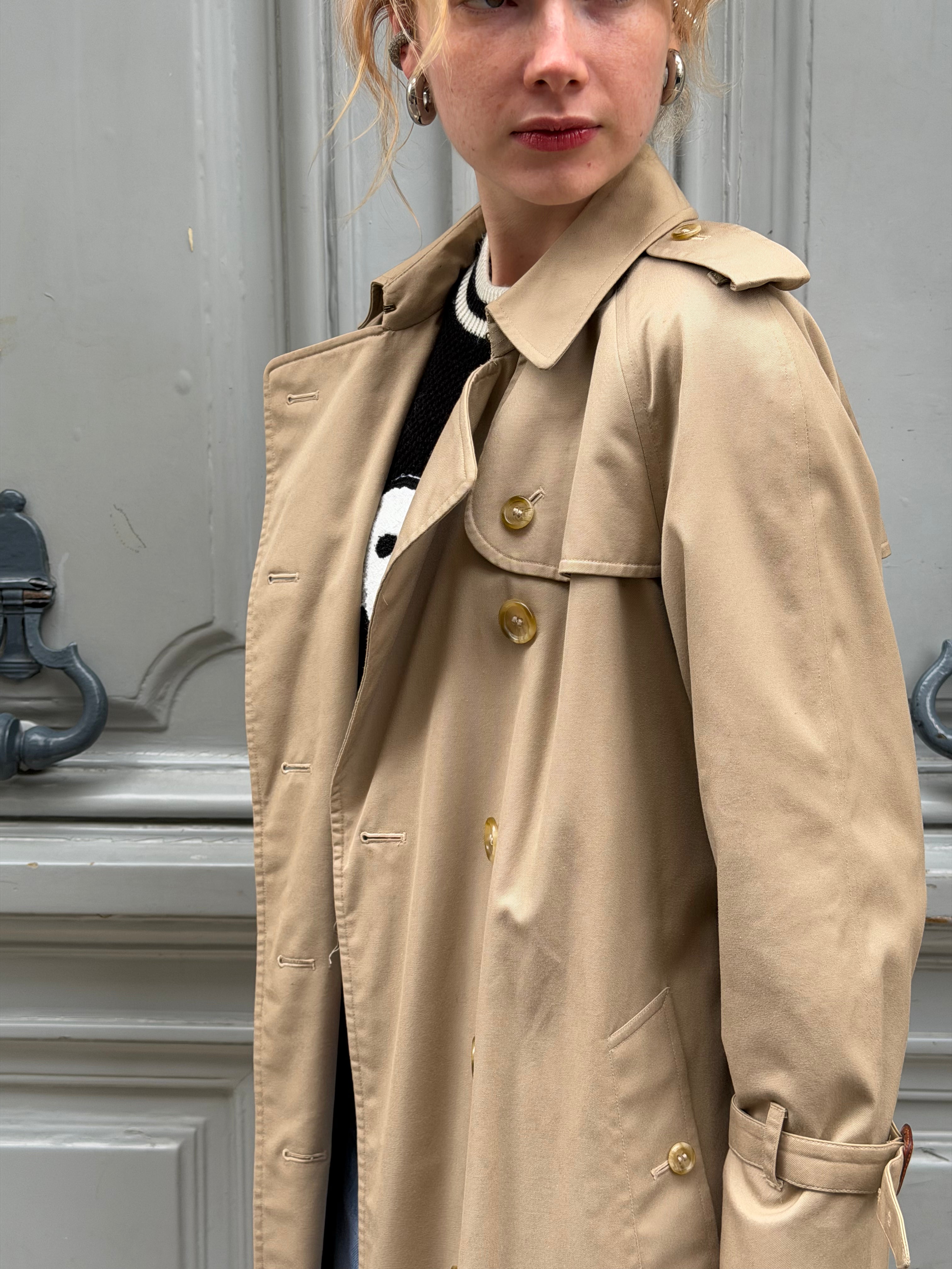 Trench Burberry beige foncé