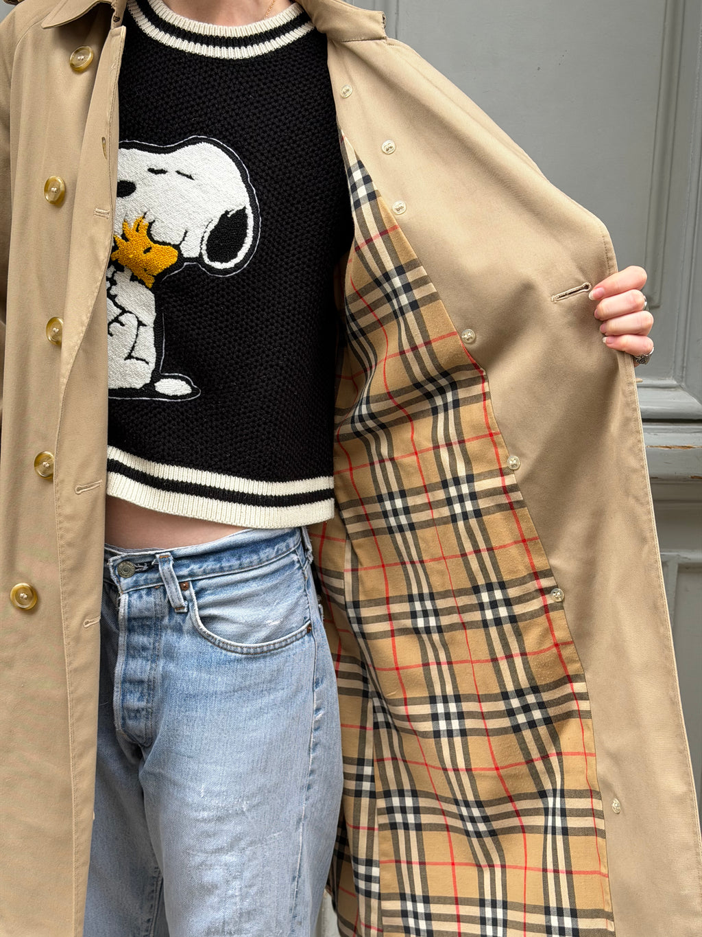 Trench Burberry beige foncé