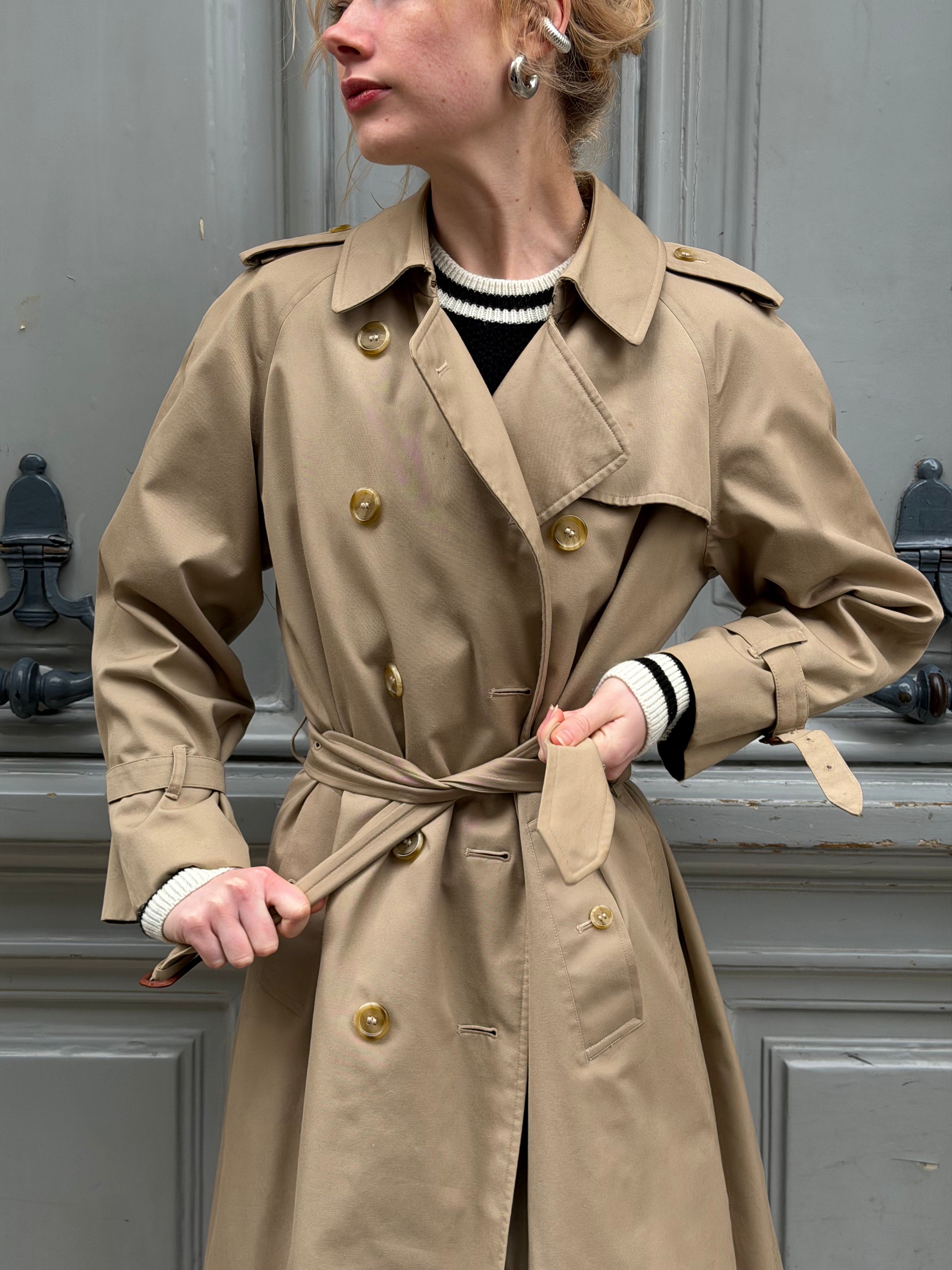 Trench Burberry beige foncé