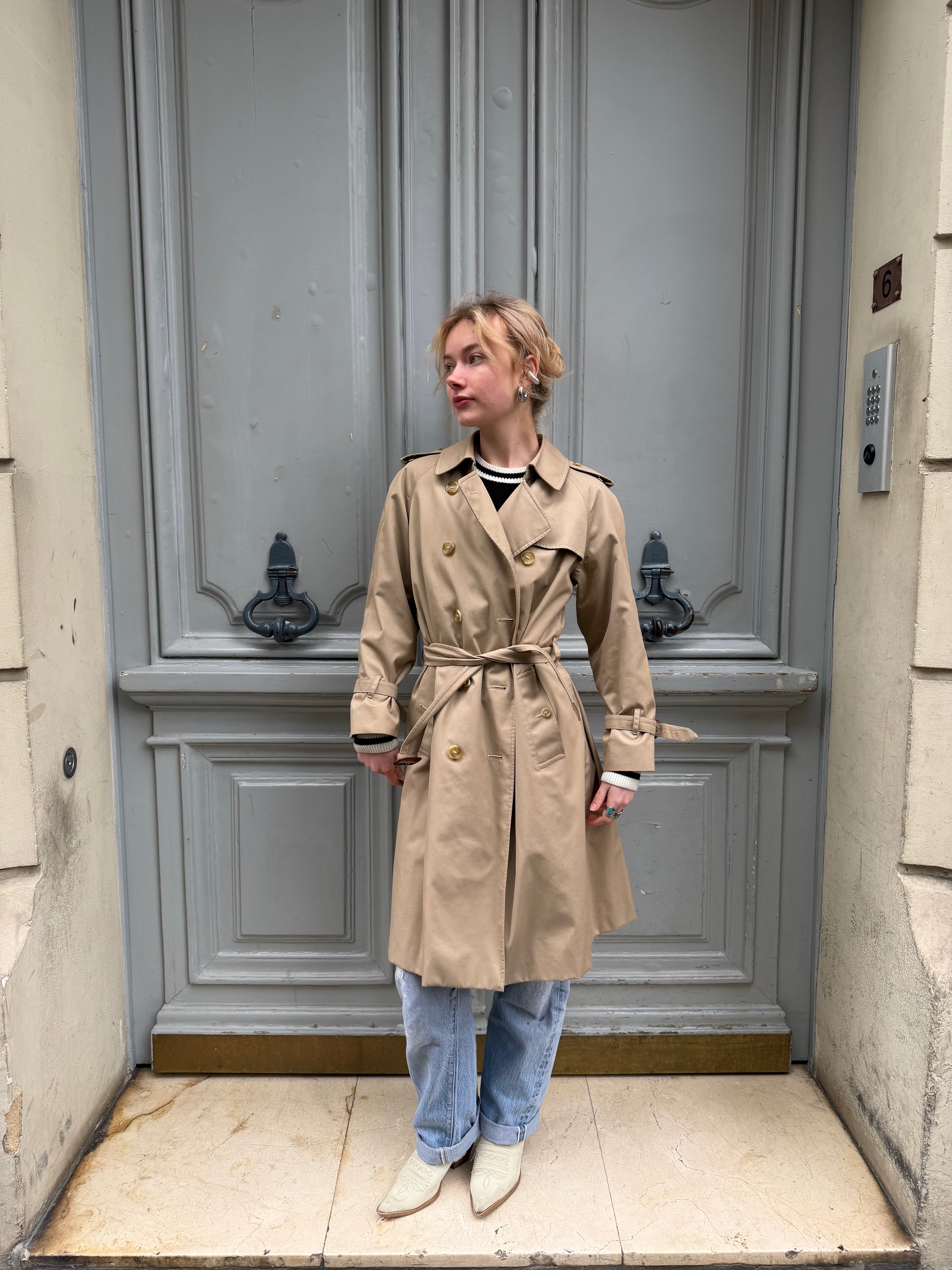 Trench Burberry beige foncé