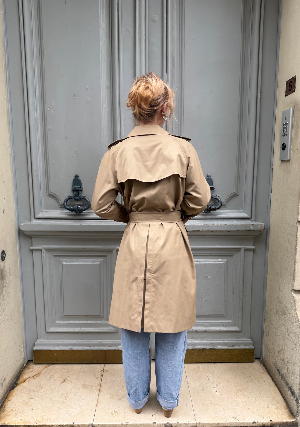Trench Burberry beige foncé