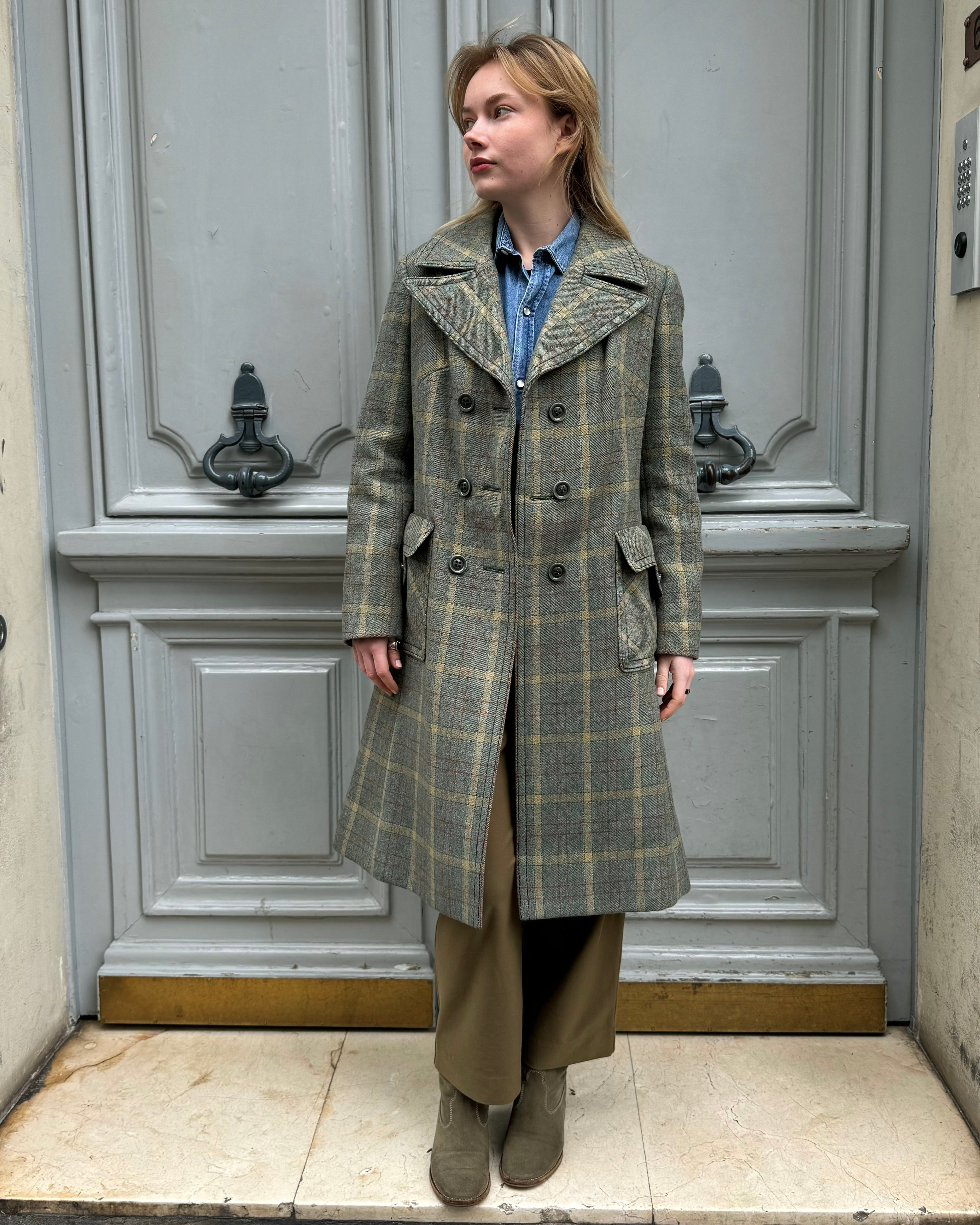 Manteau Weill à carreaux