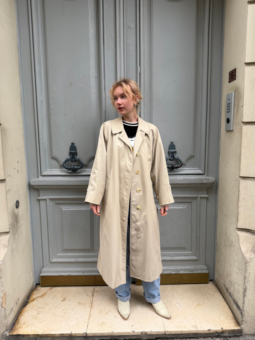 Trench Burberry beige clair