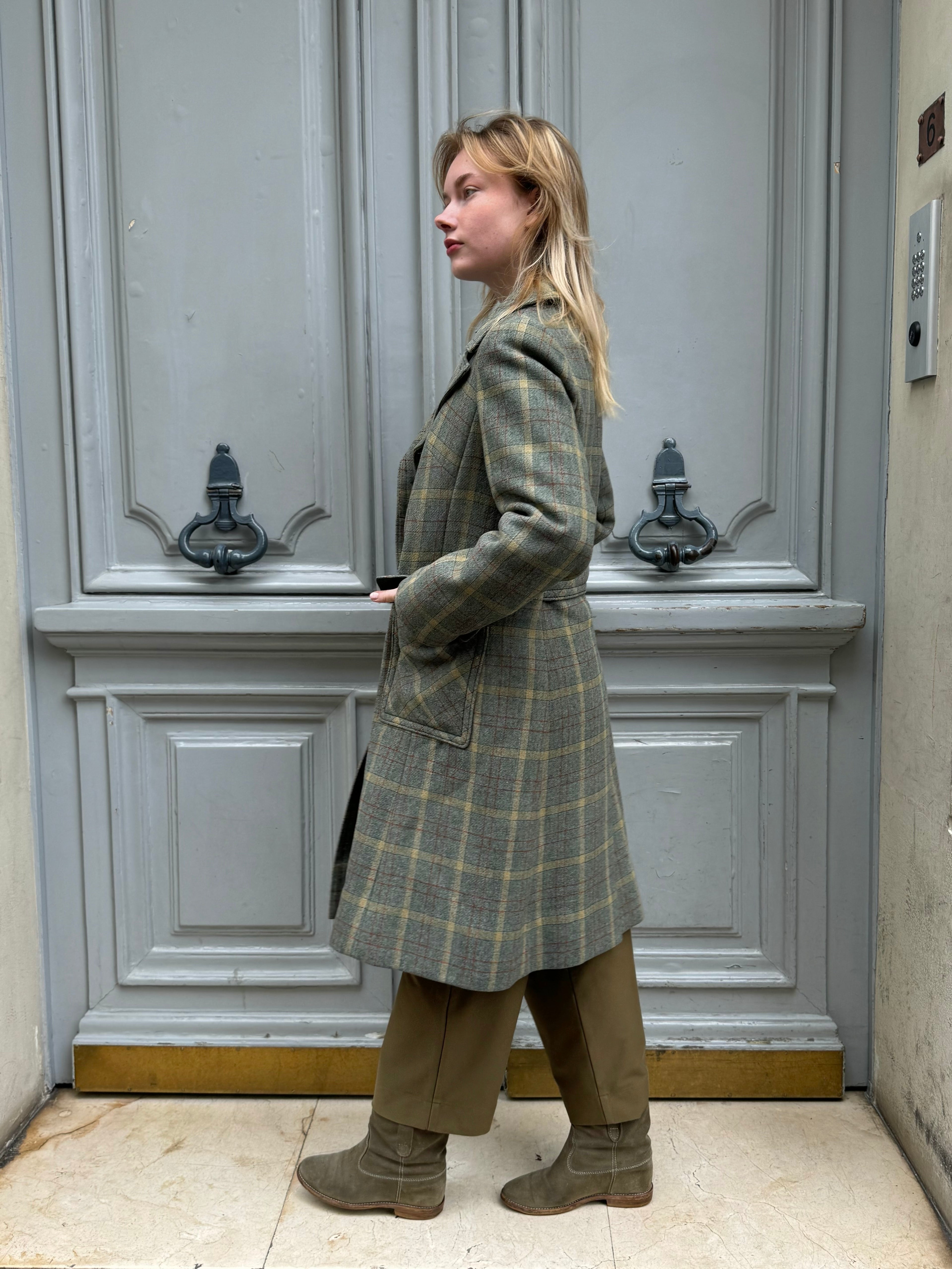 Manteau Weill à carreaux